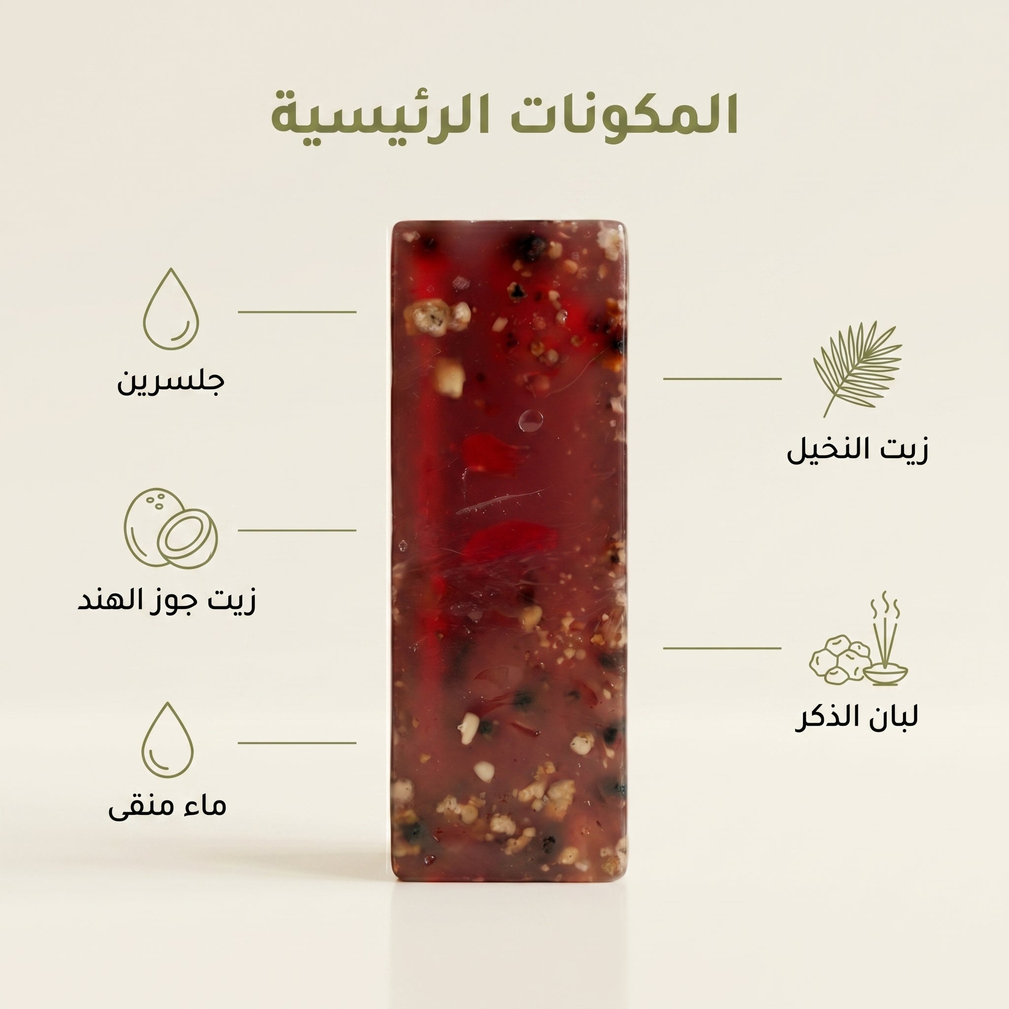 🌿 صابون جلسرين لبان الذكر الطبيعي صورة ثانوية