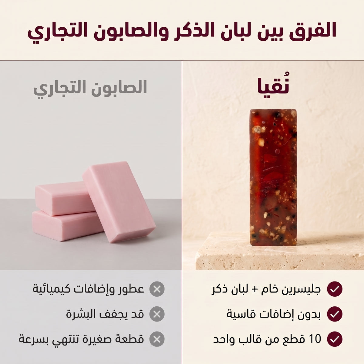 صابون جلسرين لبان الذكر الافريقي